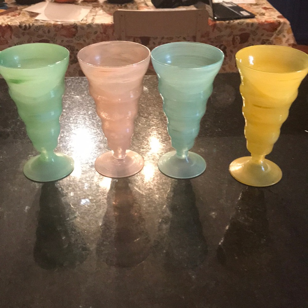 Italian glass Dessert cups
